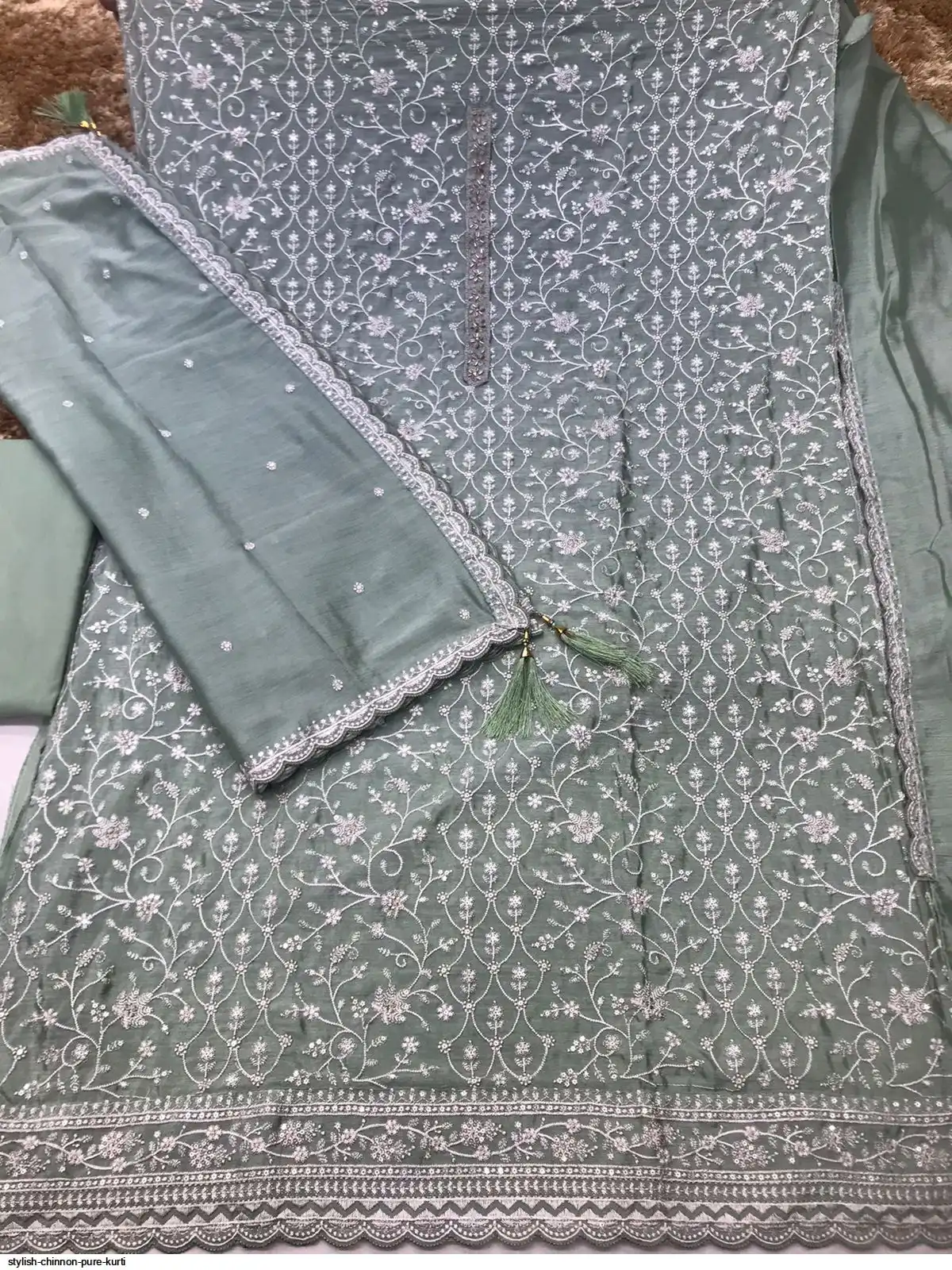 STYLISH CHINNON PURE KURTI 3