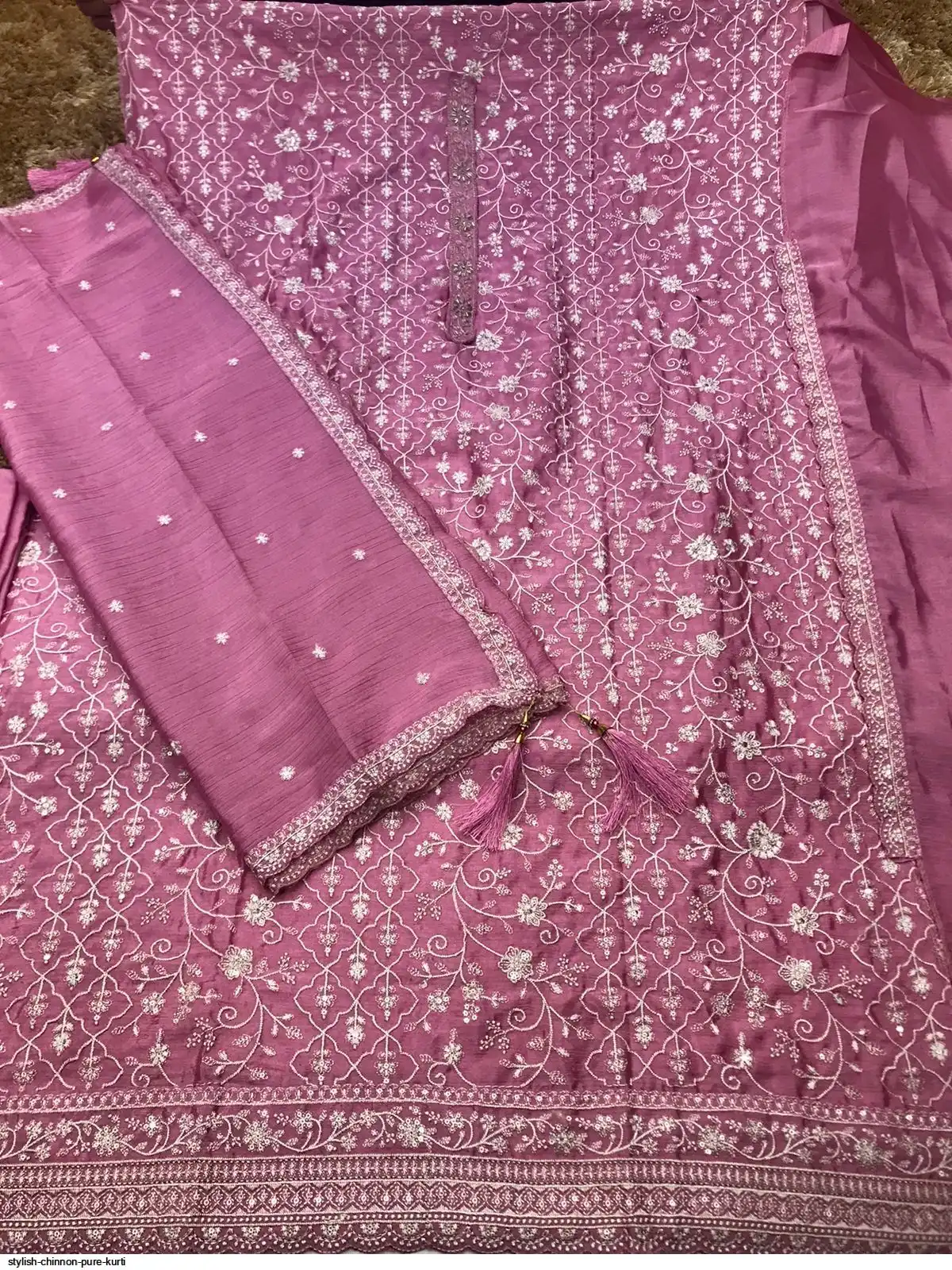STYLISH CHINNON PURE KURTI 2
