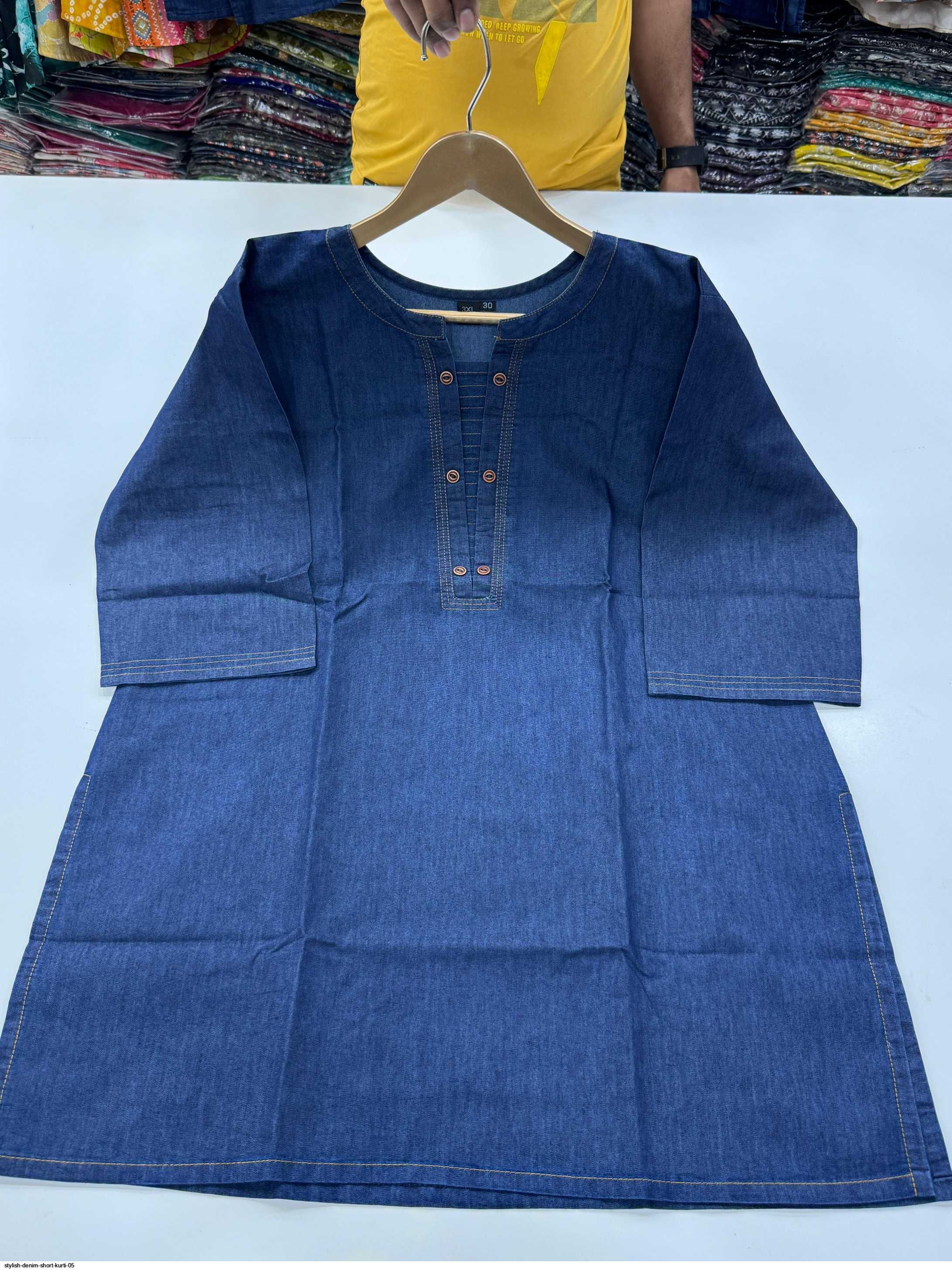 Denim Short Kurti Designs Denim Kurtis Fashion Denim Branded Short