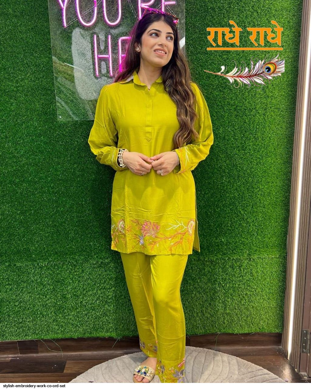 CORA INTRICATE CUTWORK EMBROIDERY CO-ORD SET main image 0