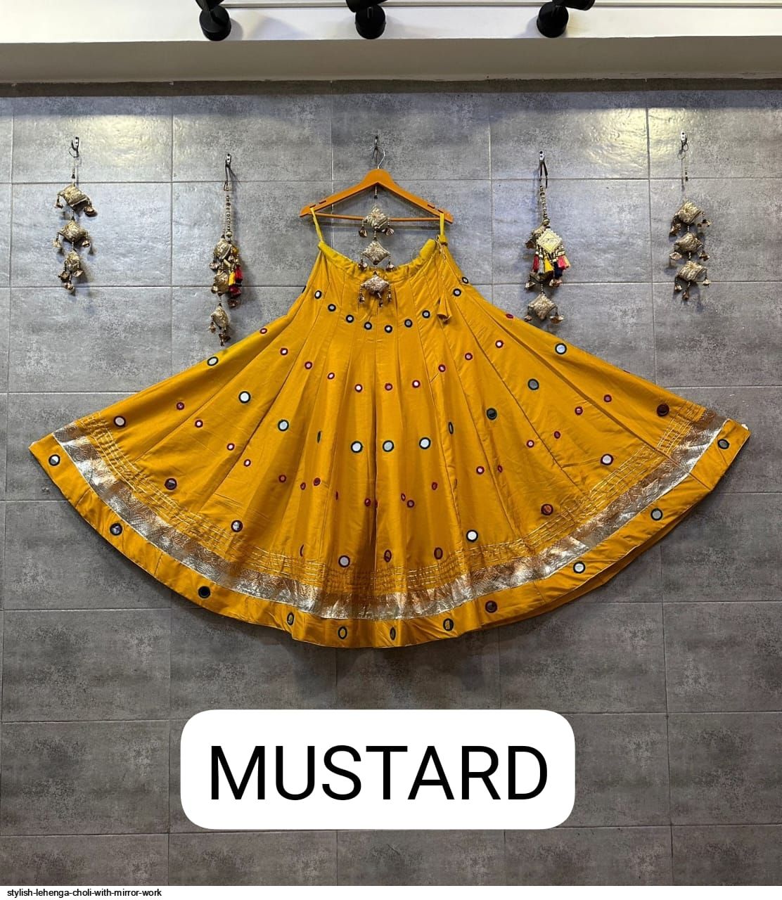 STYLISHI WITH MIRROR WORK LEHENGA CHOLI C