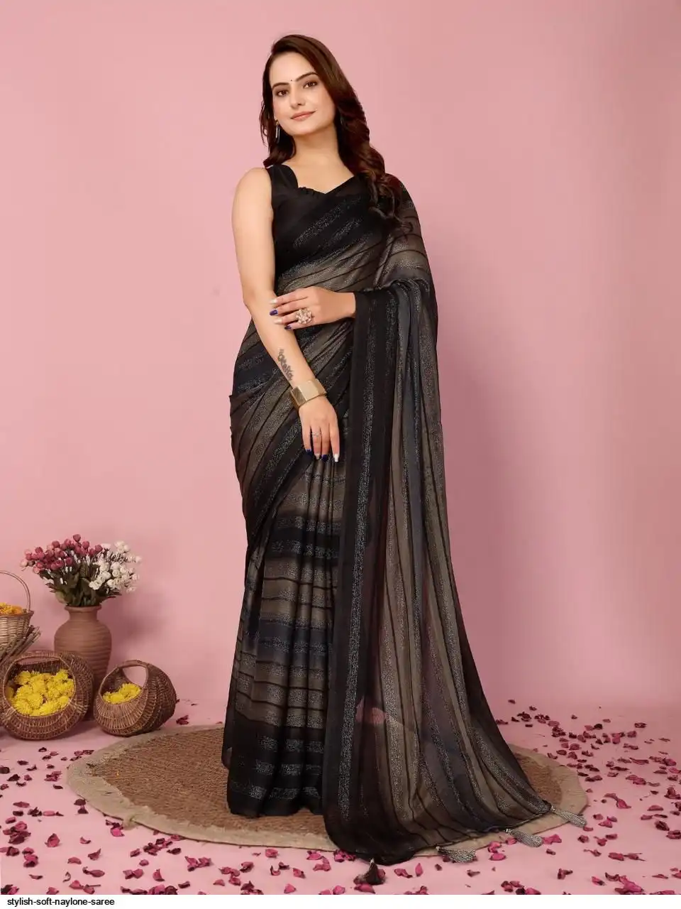 STYLISH SOFT NAYLONE SAREE