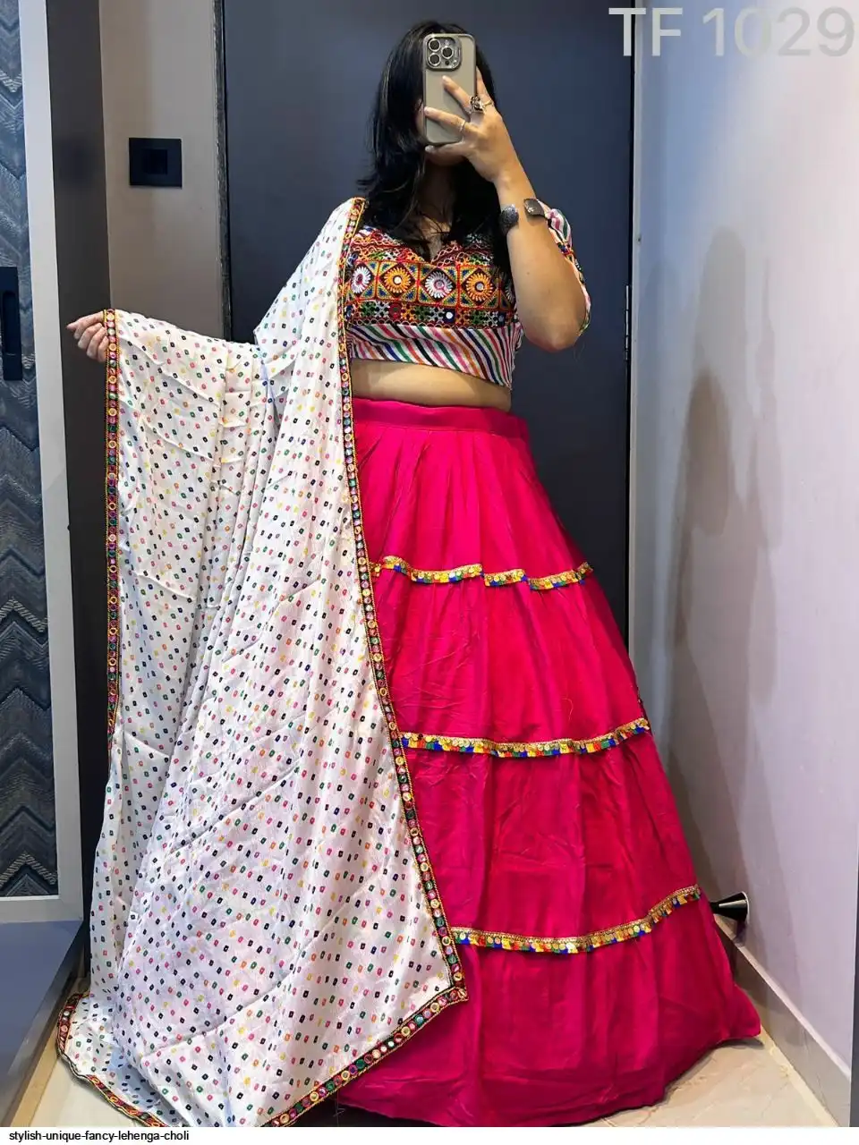 STYLISH UNIQUE FANCY LEHENGA CHOLI 5