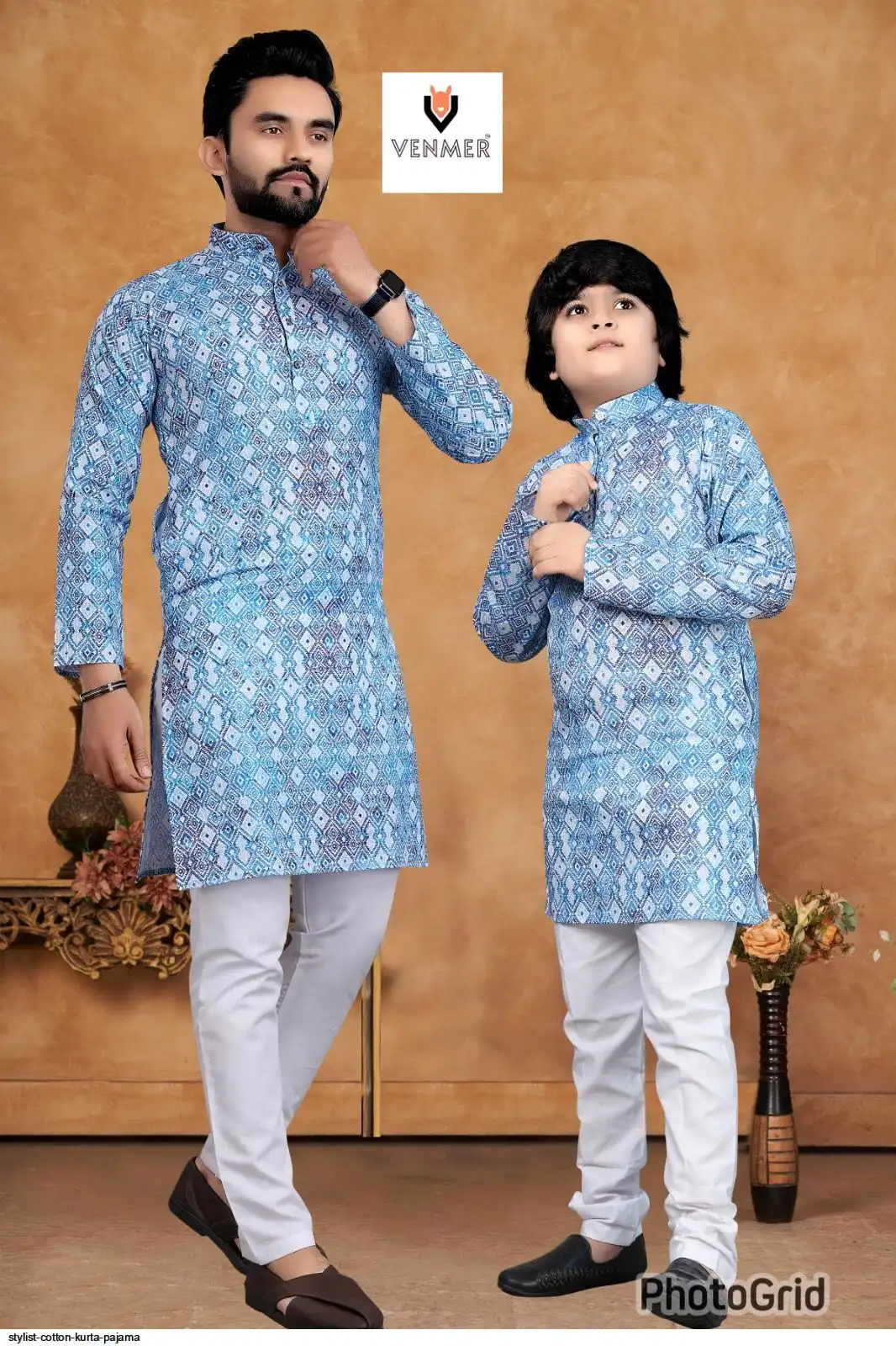 STYLIST COTTON KURTA PAJAMA SON AND FATHER J