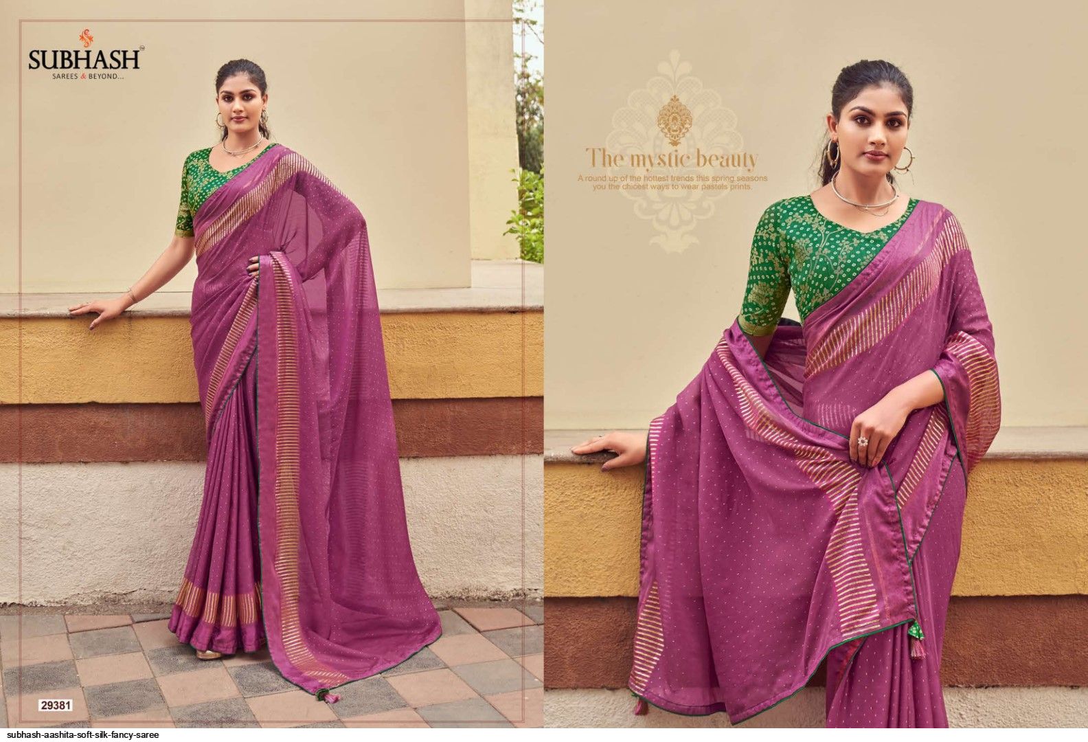 Aashita Creations Soft Comfy Pleated Saree Silhouette I Saree