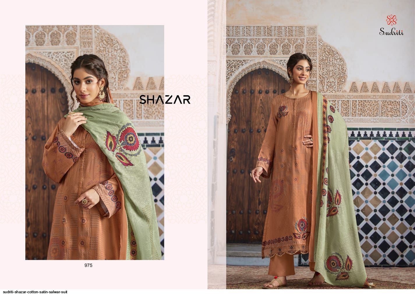 Sudriti Shazar Cotton Satin Salwar Suit