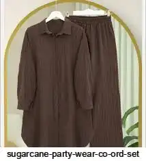 SUGARCANE PARTY WEAR CO ORD SET A