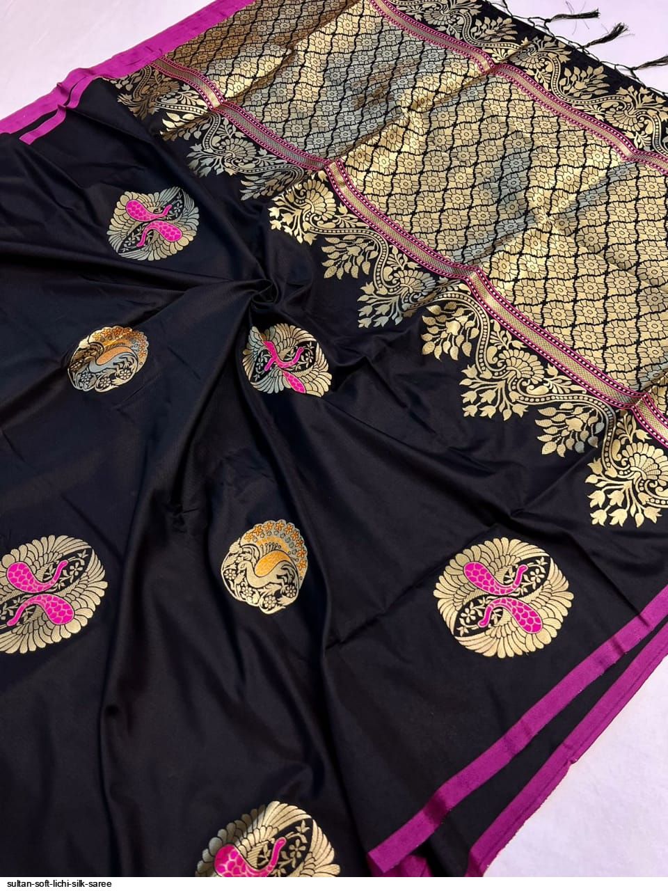 SULTAN SOFT LICHI SILK SAREE C