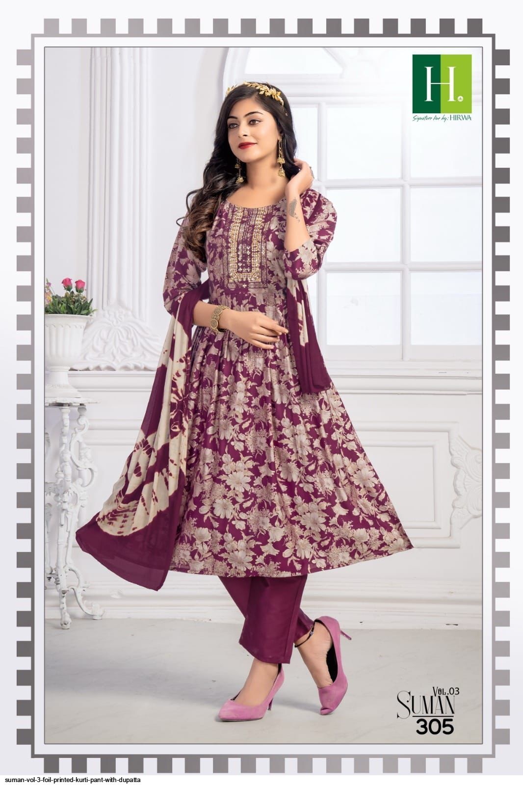 KSP_Present_*VASANT (Vol-03)*Kurti with bottom and dupatta *(3 pieces)* –  KSP Enterprise