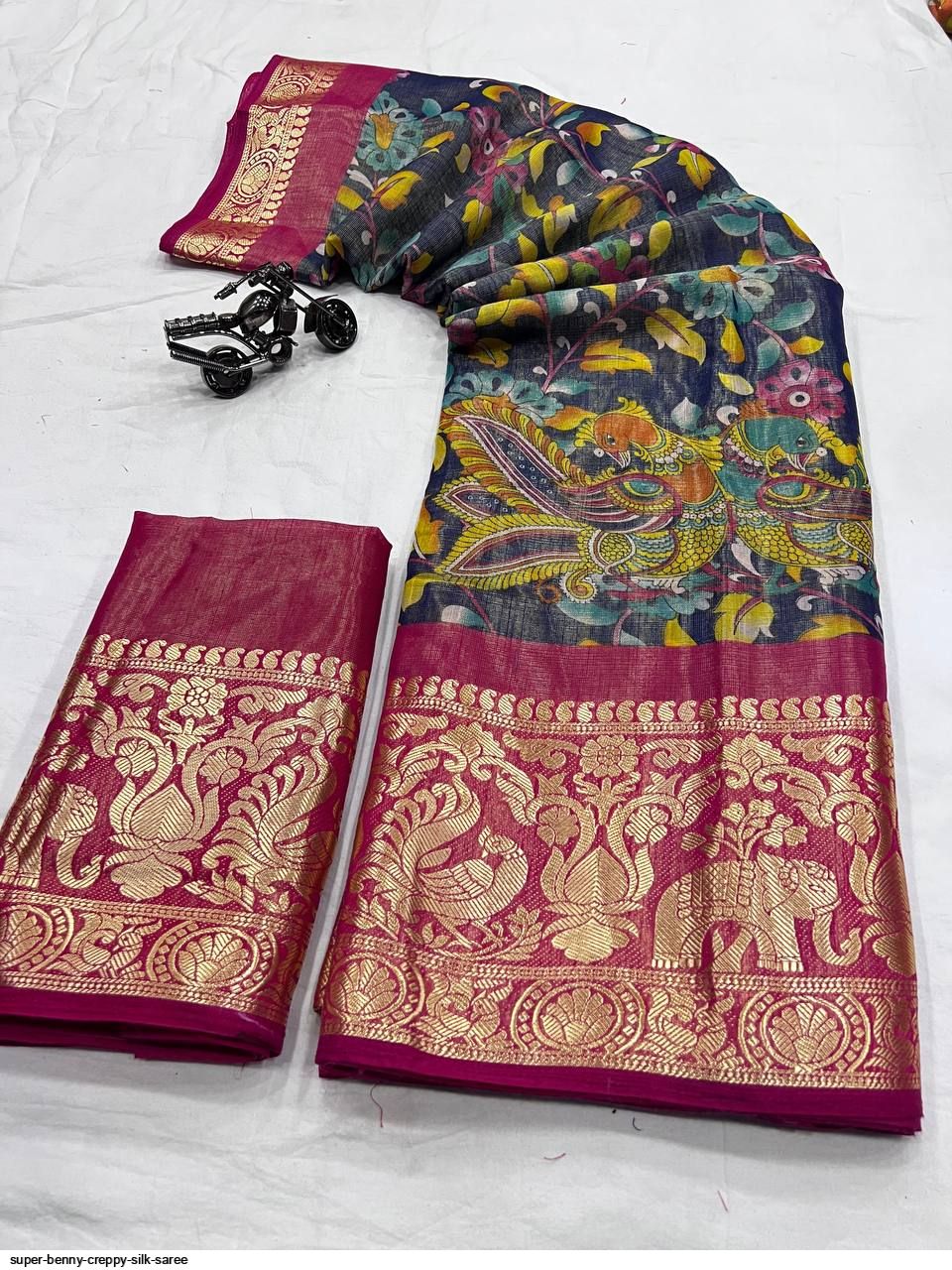 SUPER BENNY CREPPY SILK SAREE