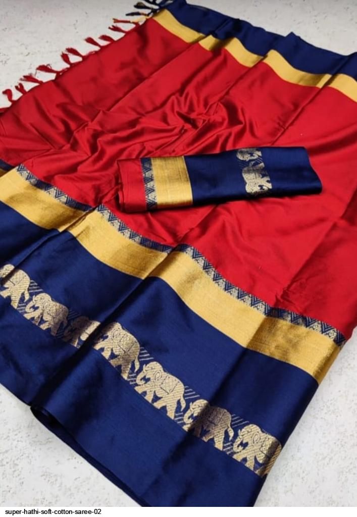 SUPER HATHI SOFT COTTON SAREE 02 C