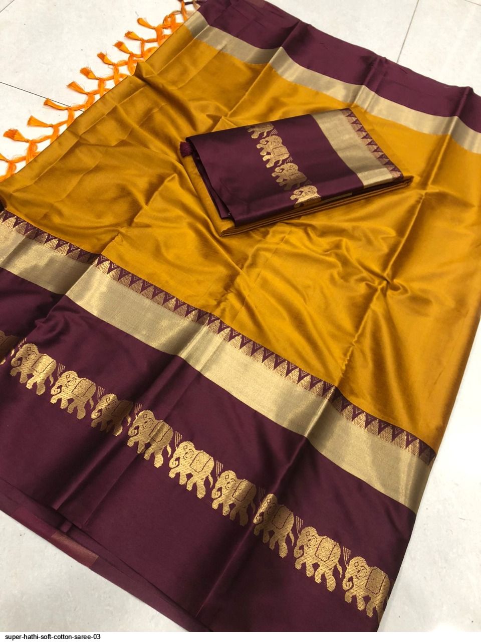 SUPER HATHI SOFT COTTON SAREE 03 D