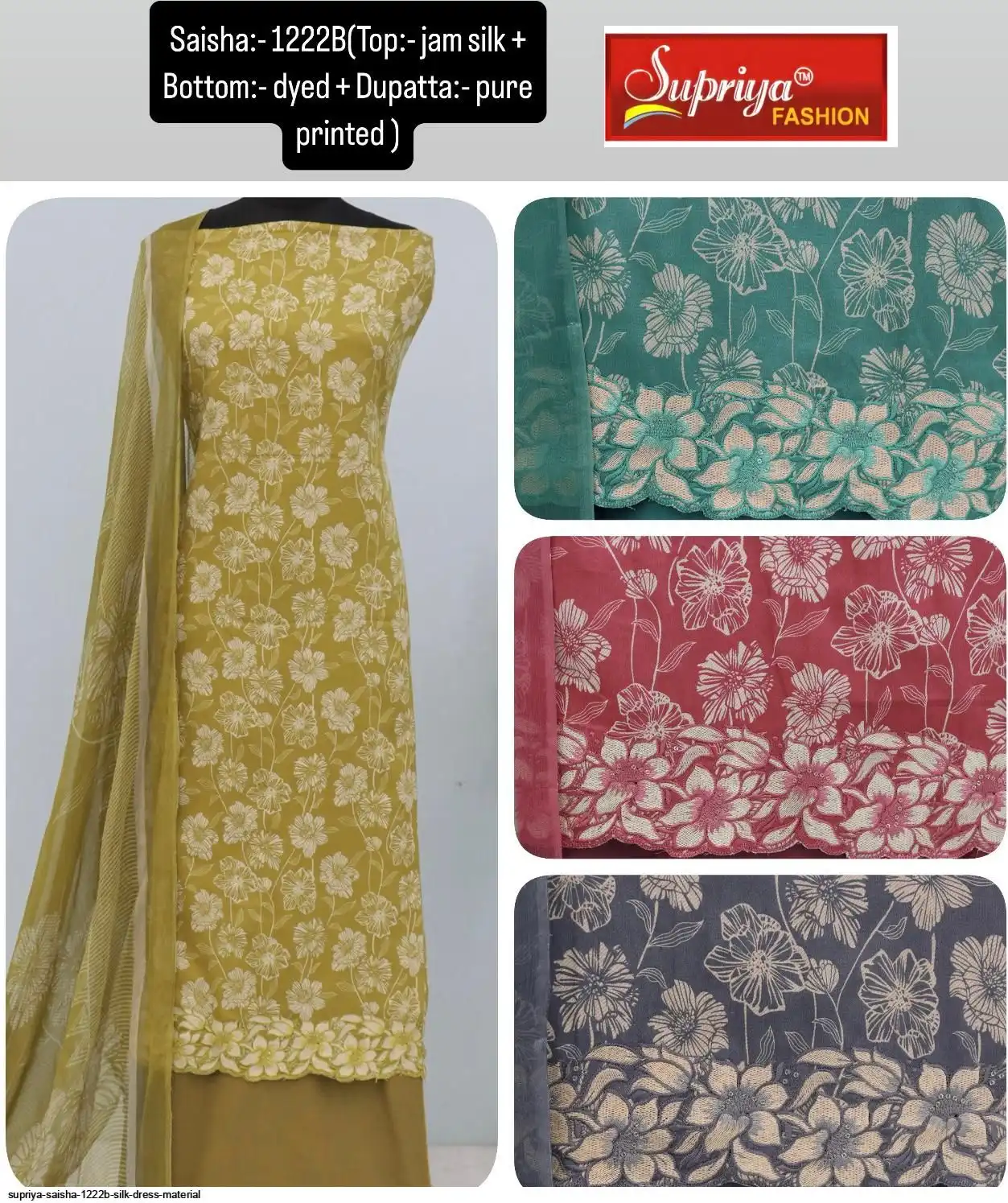 SUPRIYA SAISHA 1222B SILK DRESS MATERIAL