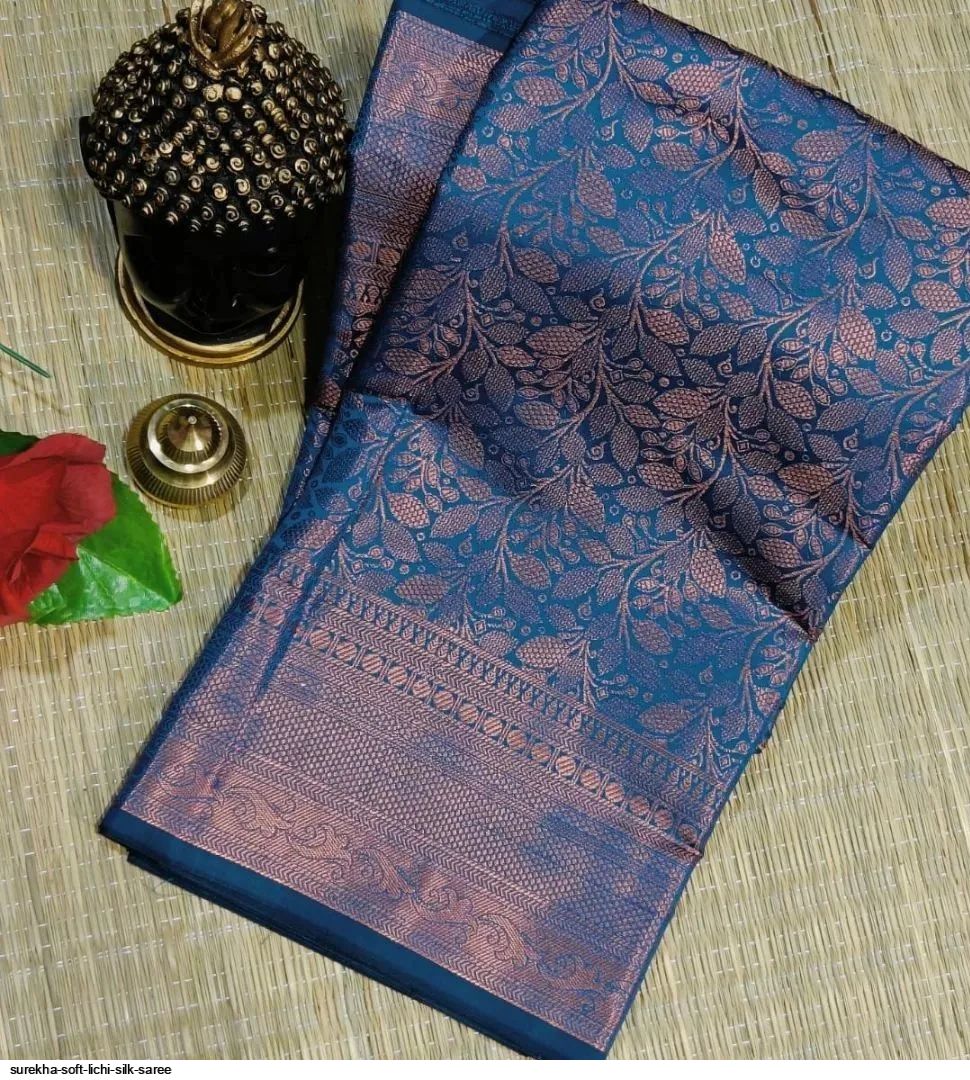SUREKHA SOFT LICHI SILK SAREE G