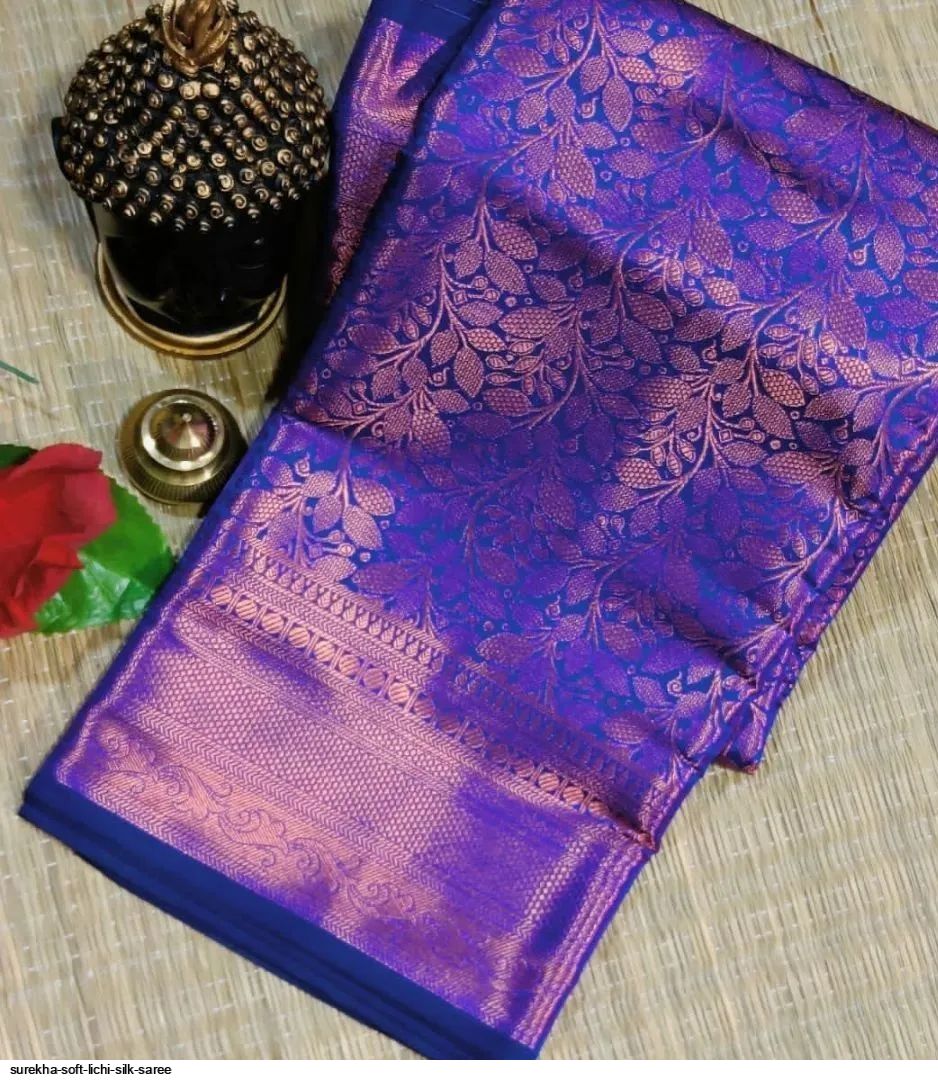 SUREKHA SOFT LICHI SILK SAREE H