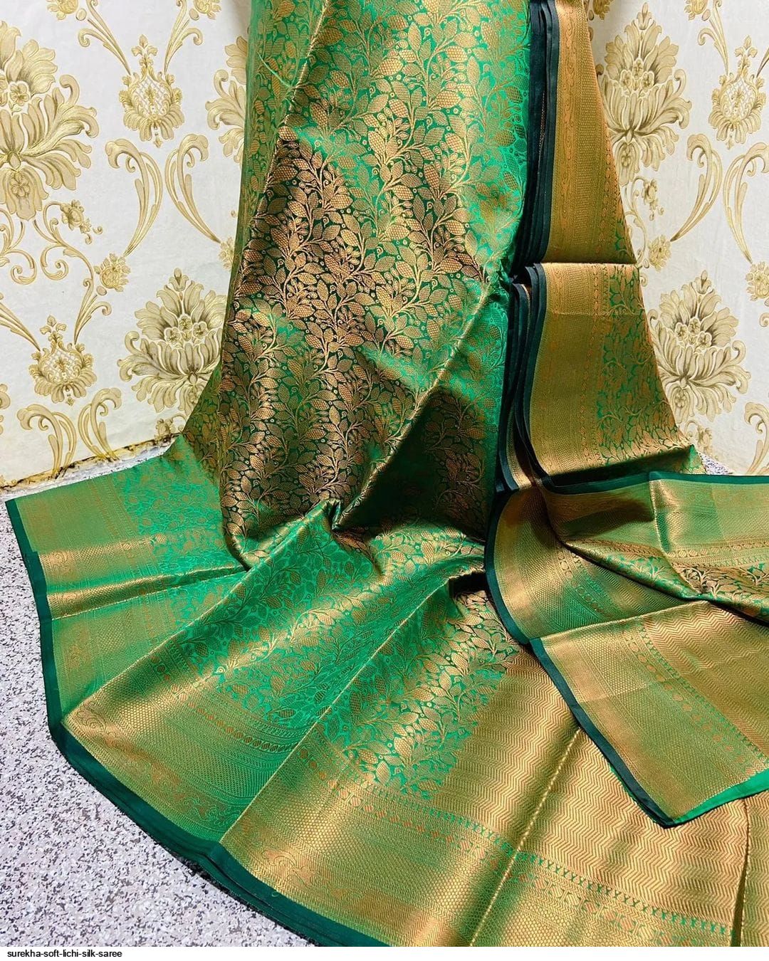 SUREKHA SOFT LICHI SILK SAREE D