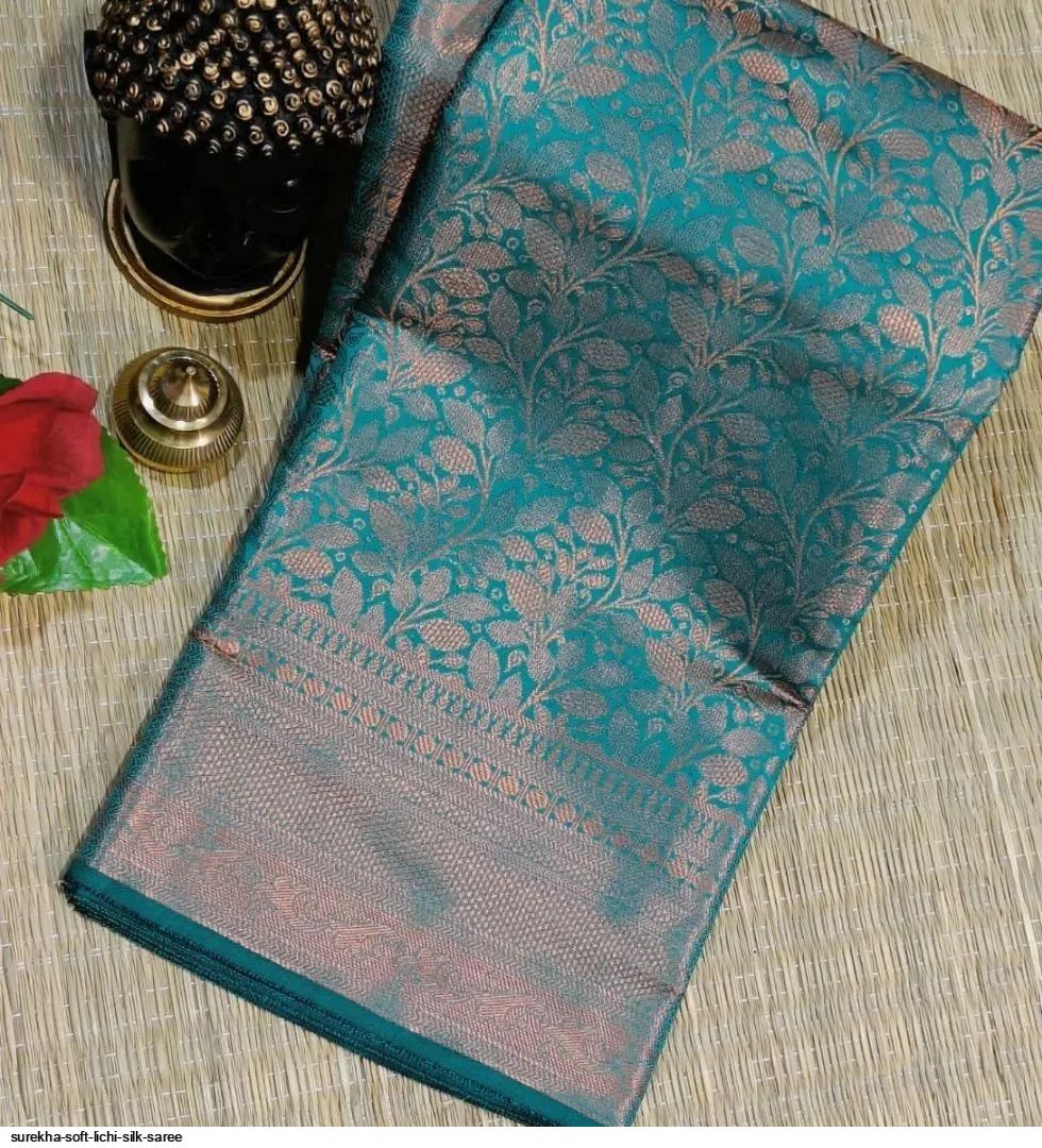 SUREKHA SOFT LICHI SILK SAREE F