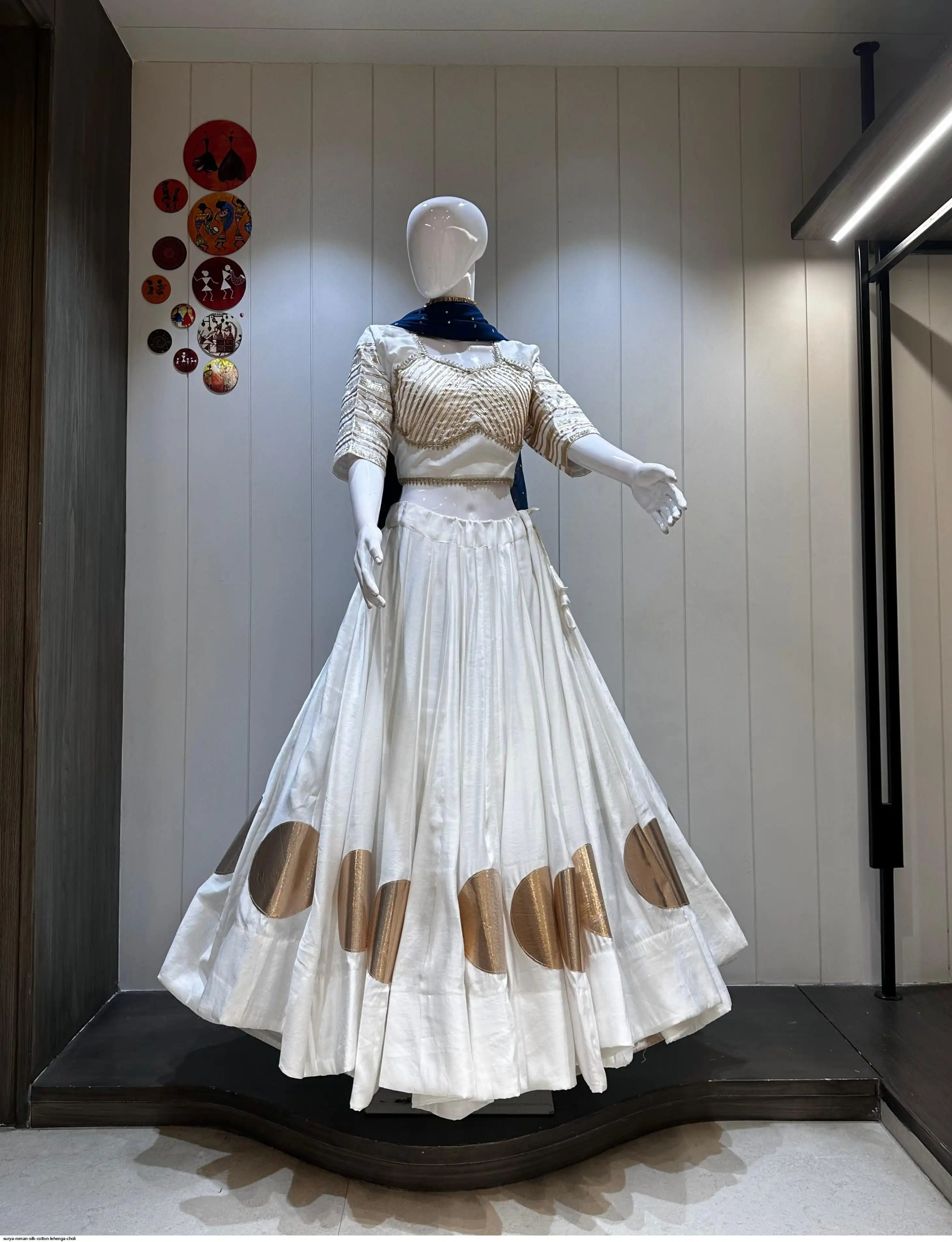 SURYA ROMAN SILK COTTON LEHENGA CHOLI 6