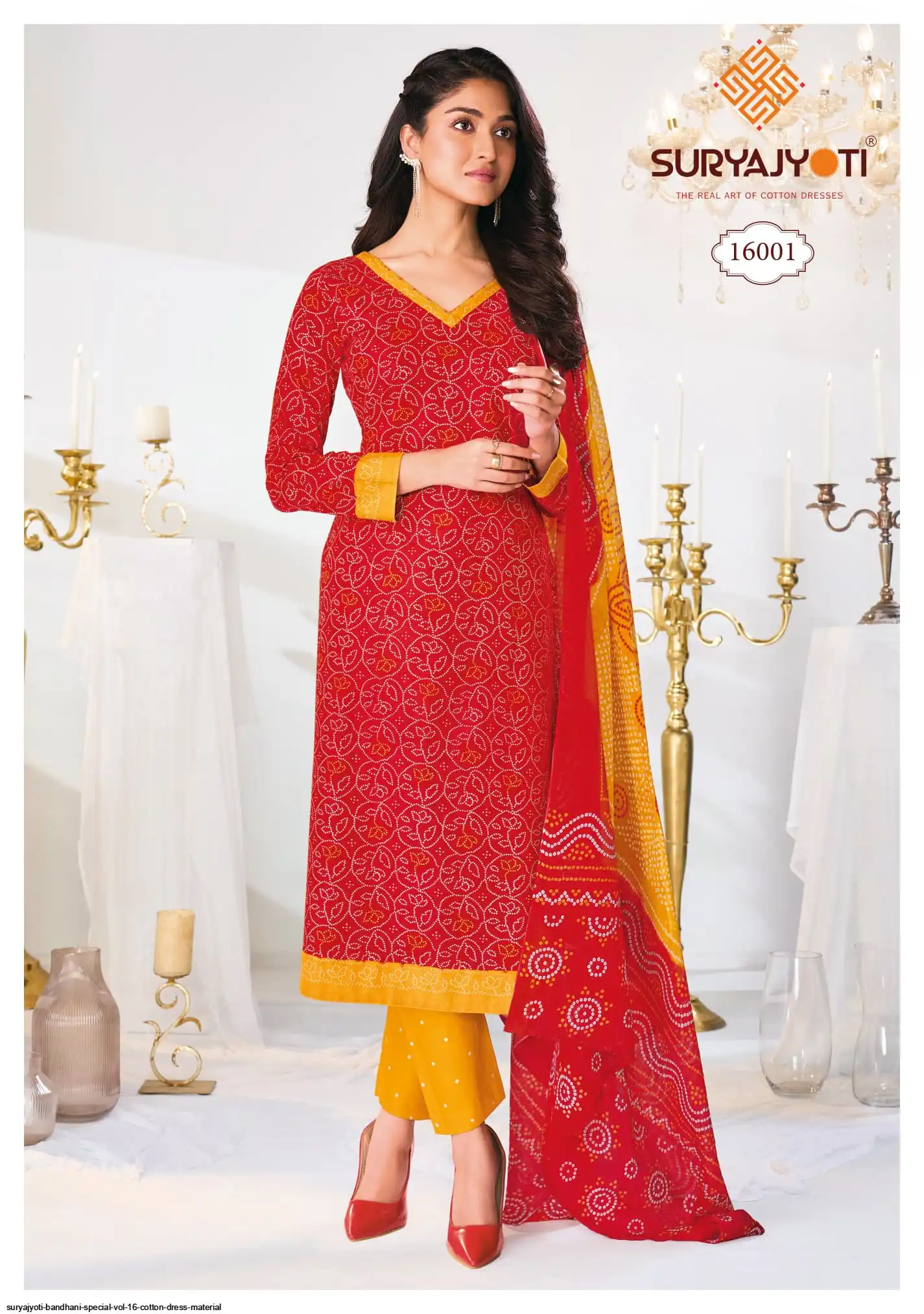 SURYAJYOTI BANDHANI SPECIAL VOL 16 COTTON DRESS MATERIAL
