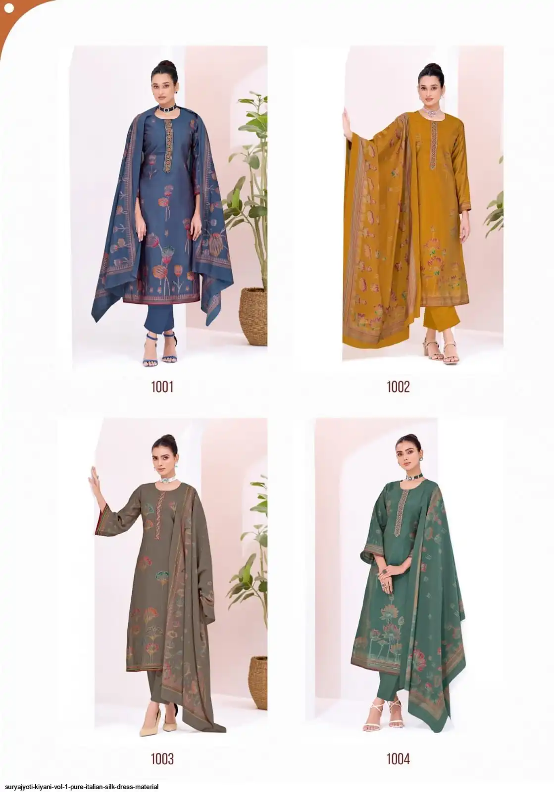 italian silk dress material Floral Italian Silk Twill