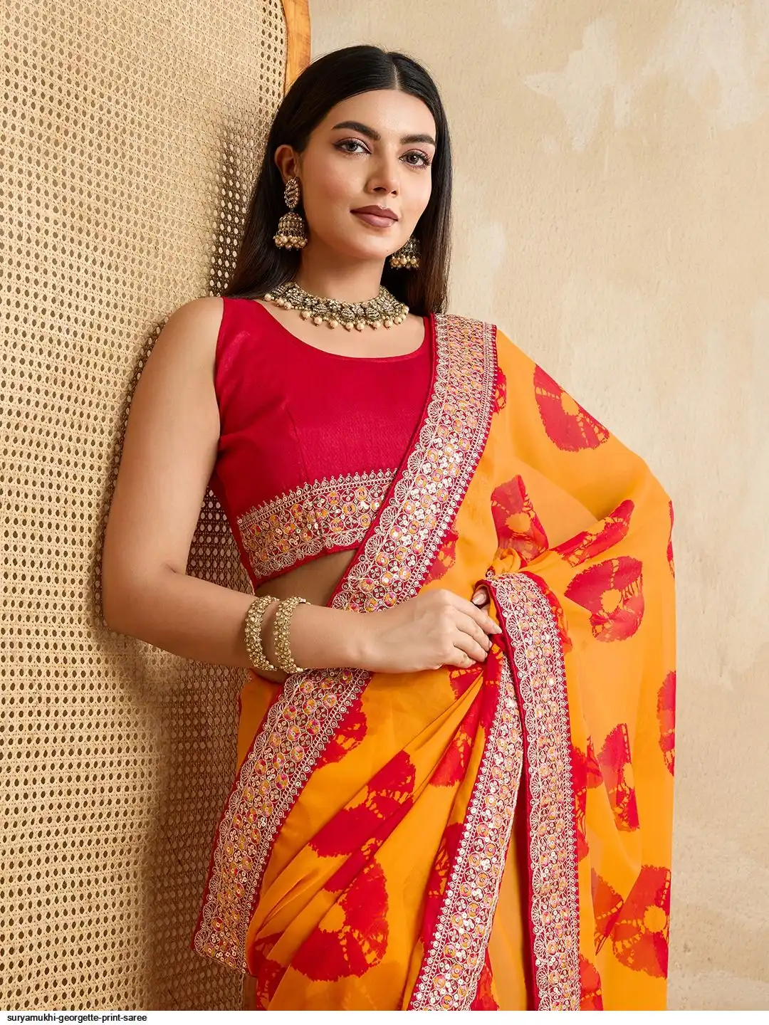 SURYAMUKHI GEORGETTE PRINT SAREE