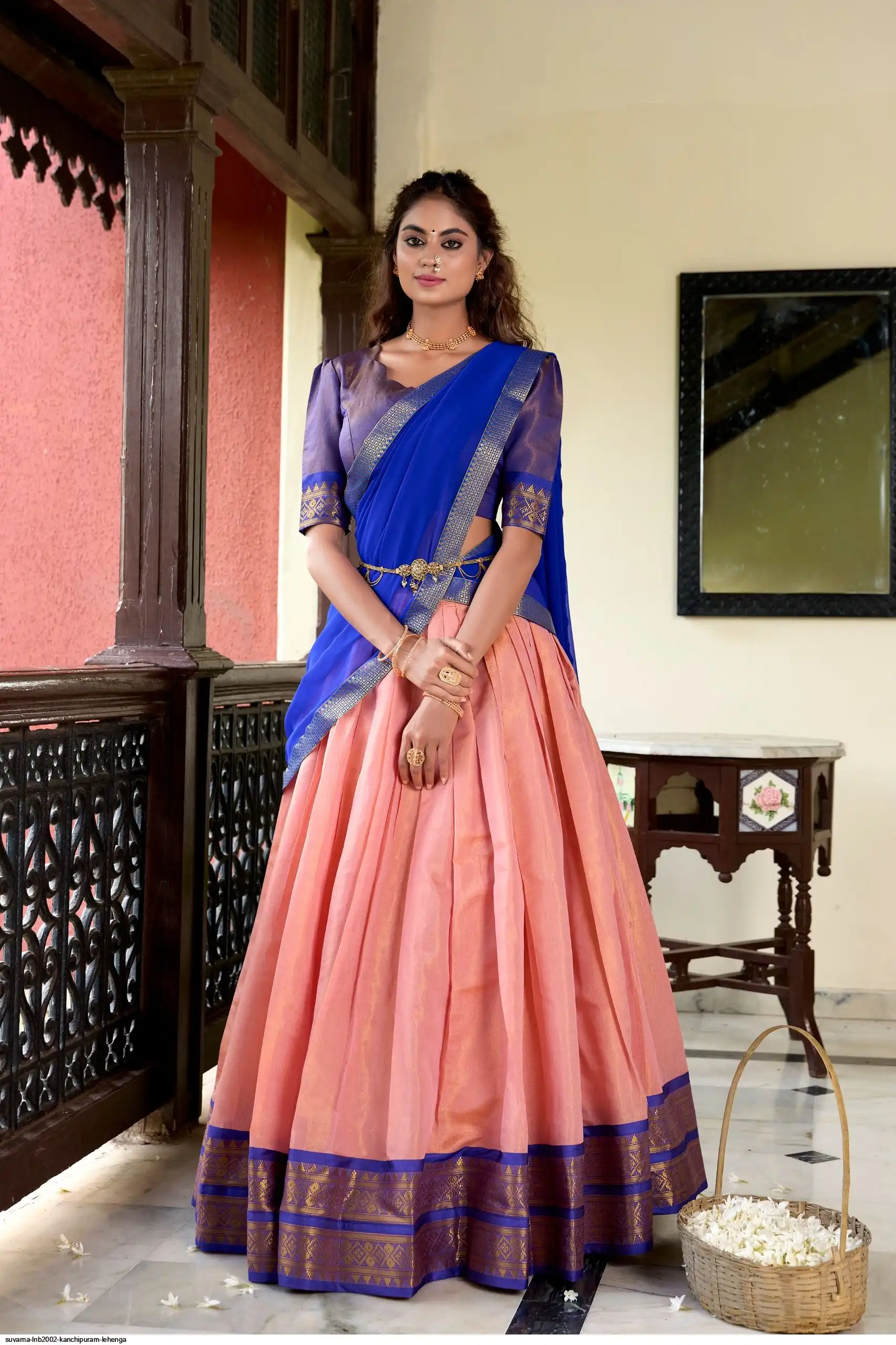 SUVARNA LNB2002 KANCHIPURAM LEHENGA 2