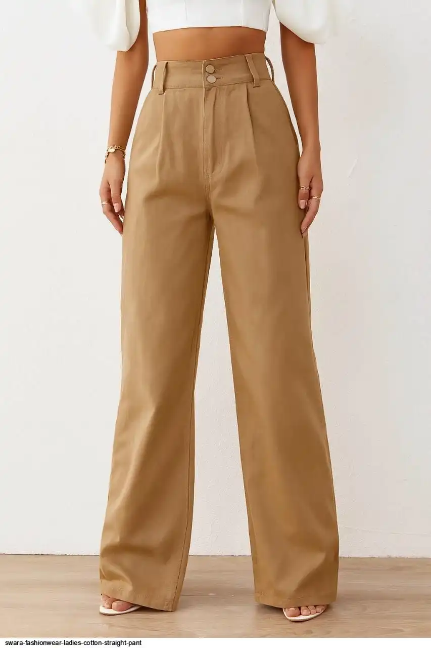 SWARA FASHIONWEAR LADIES COTTON STRAIGHT PANT 5