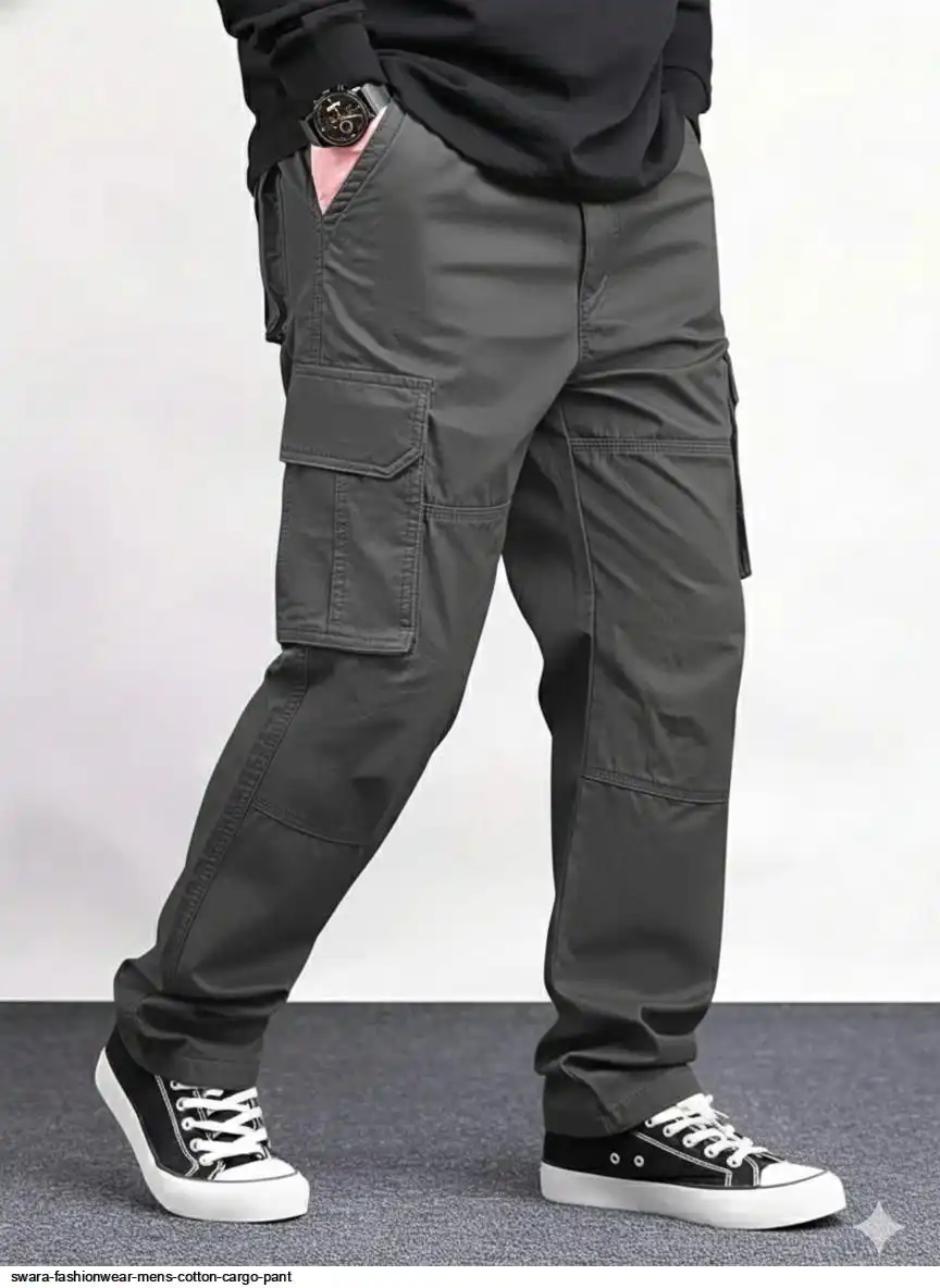 SWARA FASHIONWEAR MENS COTTON CARGO PANT 2