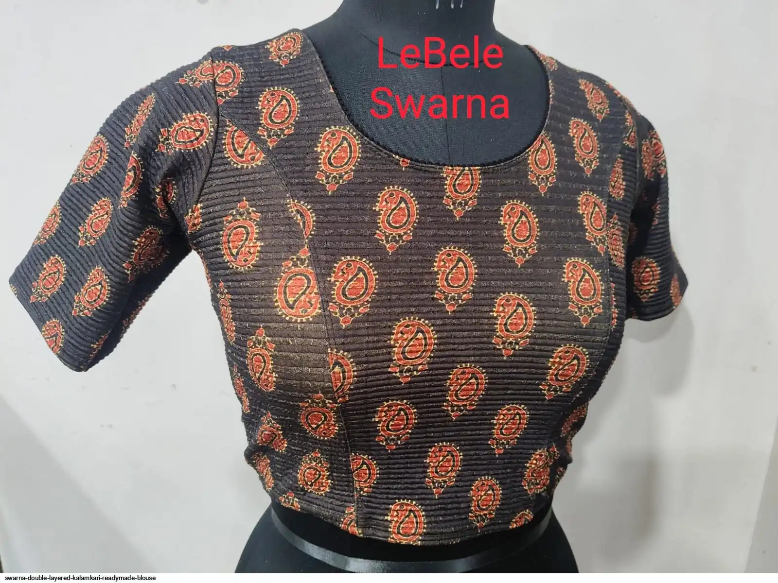 SWARNA DOUBLE LAYERED KALAMKARI READYMADE BLOUSE 18