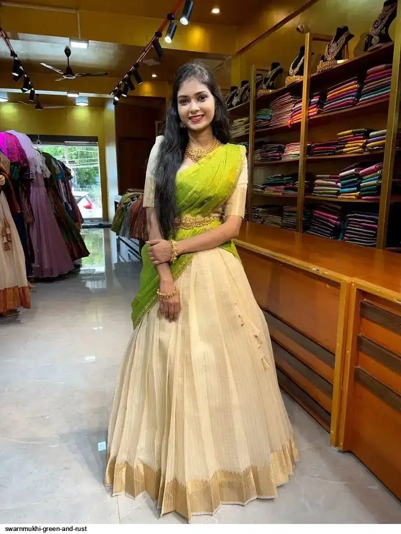 SWARNMUKHI GREEN AND RUST B