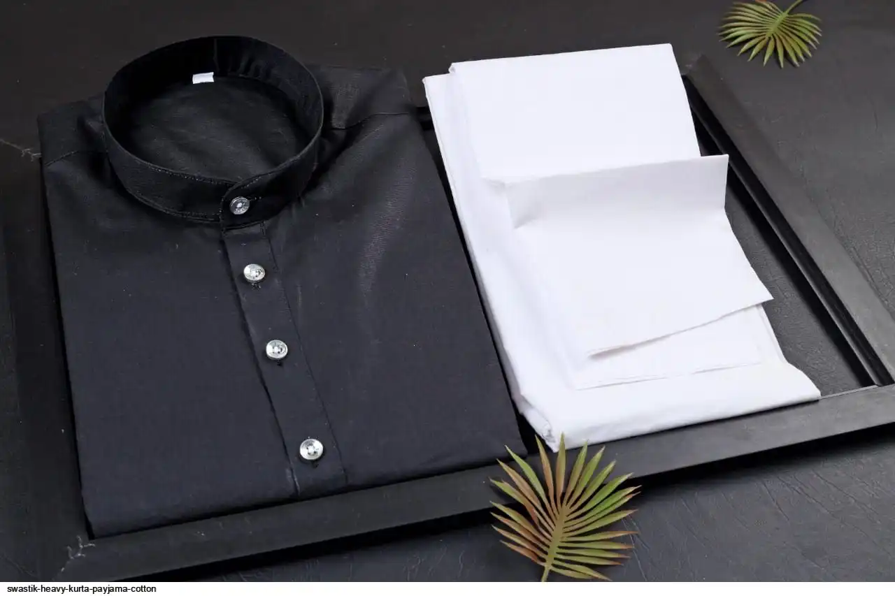 SWASTIK HEAVY KURTA PAYJAMA COTTON D