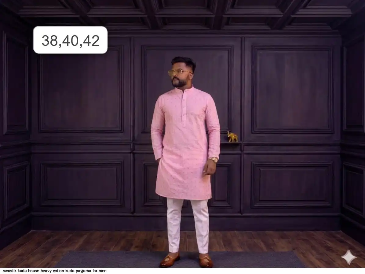 SWASTIK KURTA HOUSE HEAVY COTTON KURTA PAYJAMA FOR MEN 23