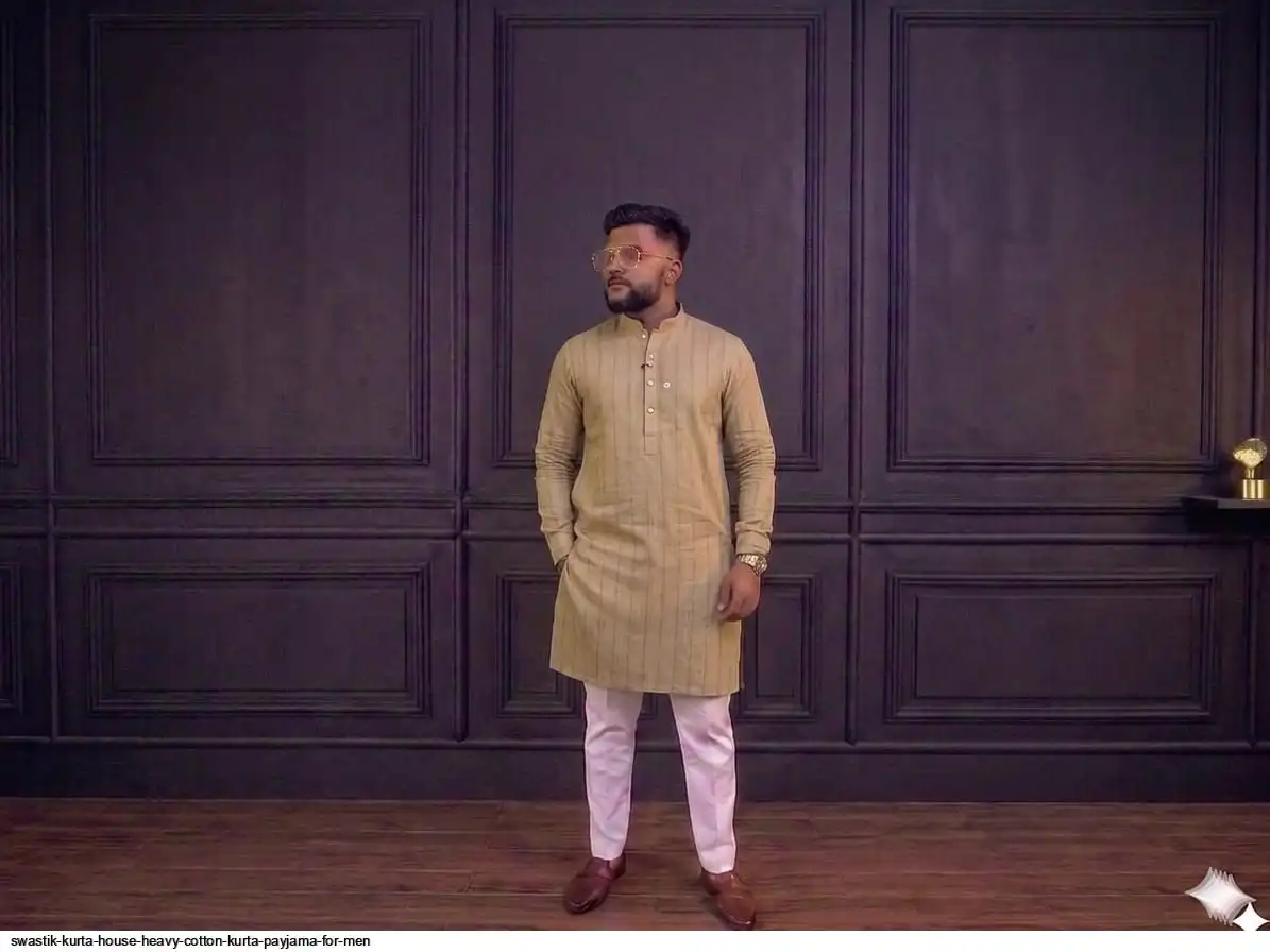SWASTIK KURTA HOUSE HEAVY COTTON KURTA PAYJAMA FOR MEN 22