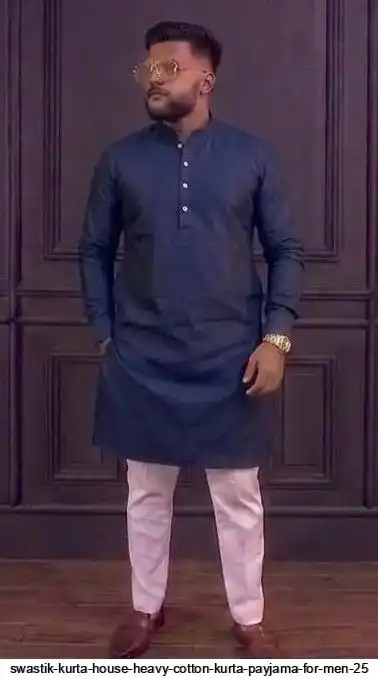 SWASTIK KURTA HOUSE HEAVY COTTON KURTA PAYJAMA FOR MEN 25