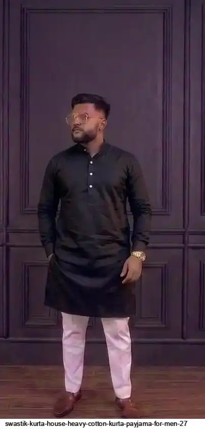 SWASTIK KURTA HOUSE HEAVY COTTON KURTA PAYJAMA FOR MEN 27