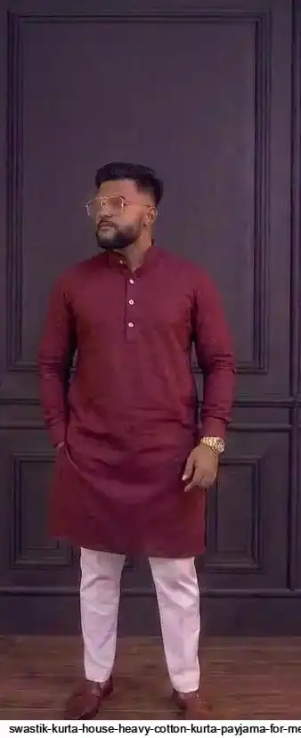 SWASTIK KURTA HOUSE HEAVY COTTON KURTA PAYJAMA FOR MEN 28
