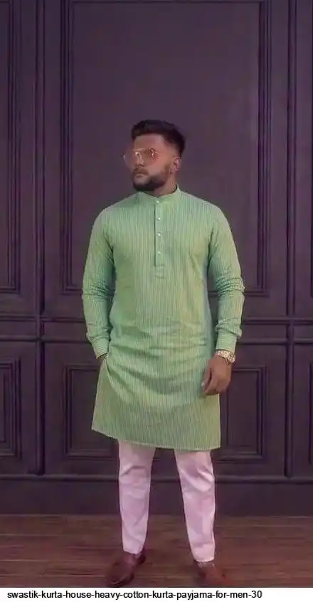 SWASTIK KURTA HOUSE HEAVY COTTON KURTA PAYJAMA FOR MEN 30