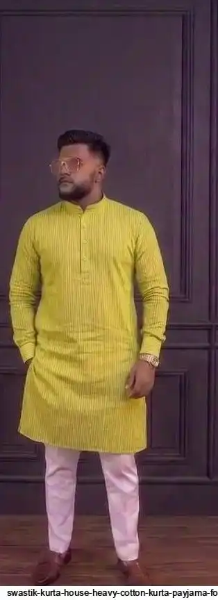 SWASTIK KURTA HOUSE HEAVY COTTON KURTA PAYJAMA FOR MEN 31