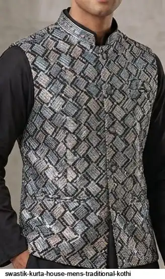 SWASTIK KURTA HOUSE MENS TRADITIONAL KOTHI C