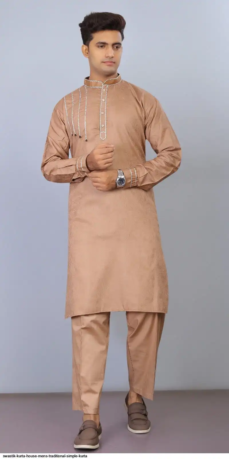 SWASTIK KURTA HOUSE MENS TRADITIONAL SIMPLE KURTA 5
