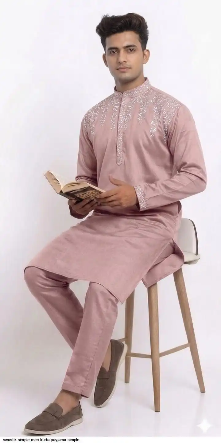 SWASTIK SIMPLE MEN KURTA PAYJAMA SIMPLE B