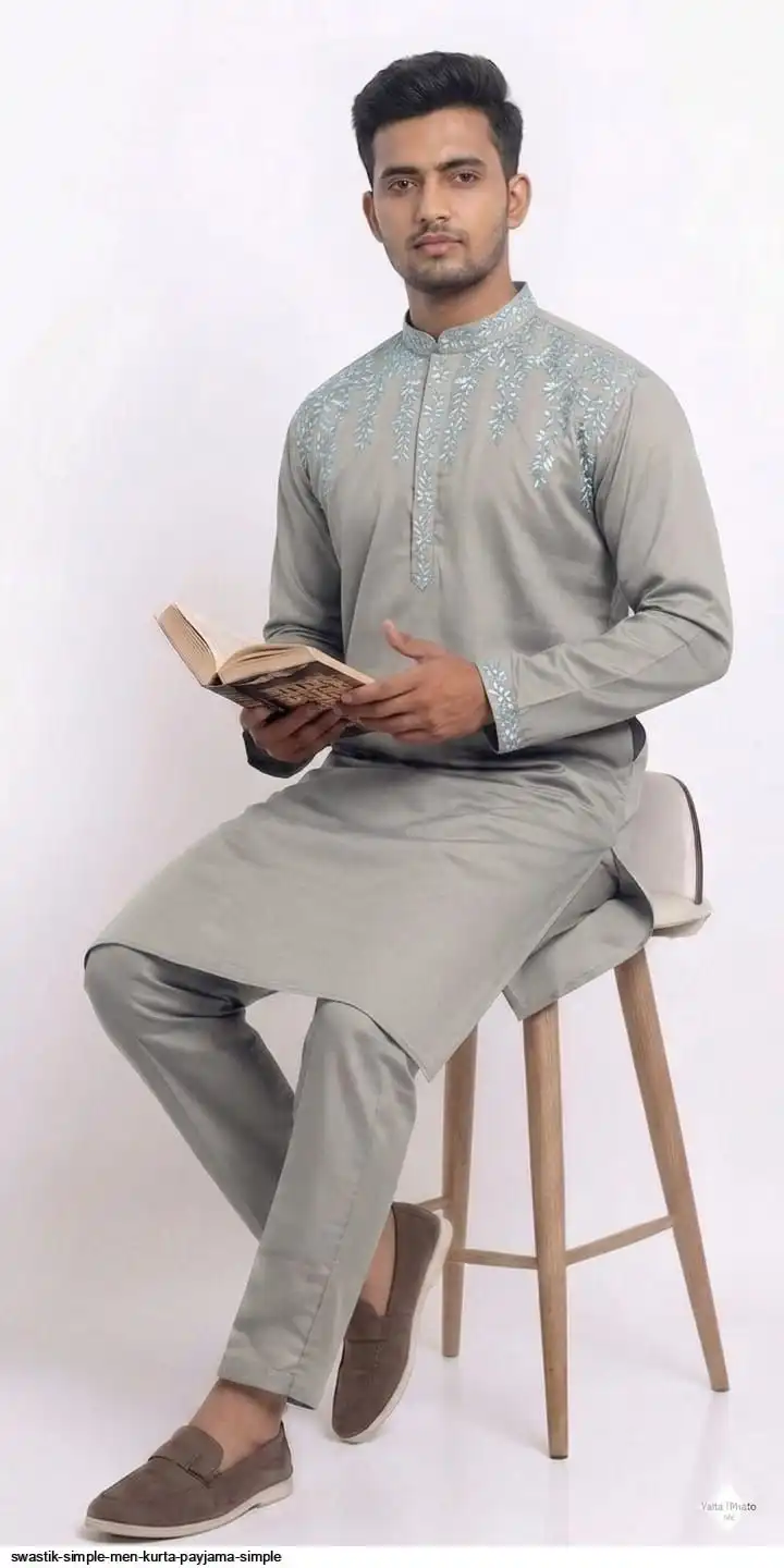 SWASTIK SIMPLE MEN KURTA PAYJAMA SIMPLE F