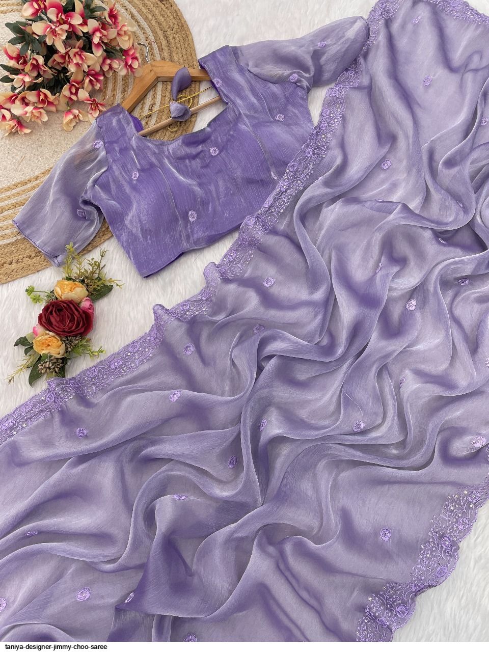 TANIYA DESIGNER JIMMY CHOO SAREE A