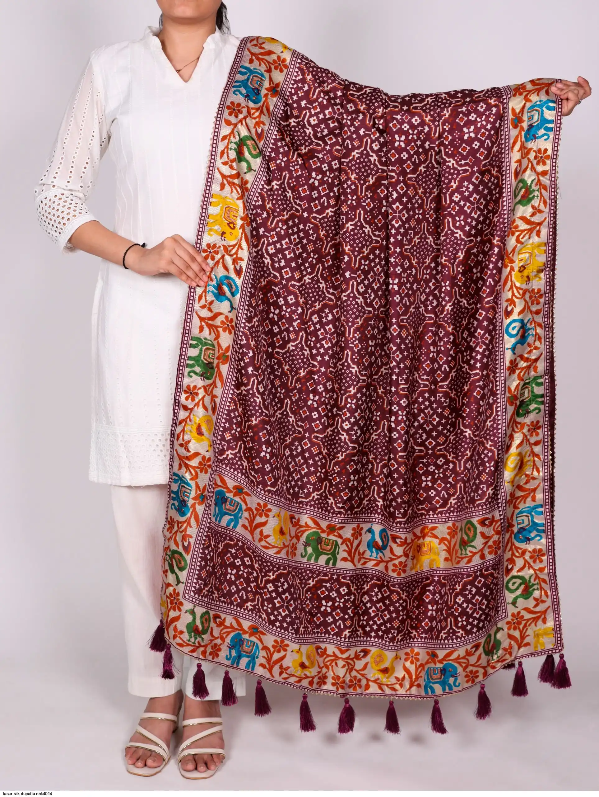 TASAR SILK DUPATTA NNK4014 2