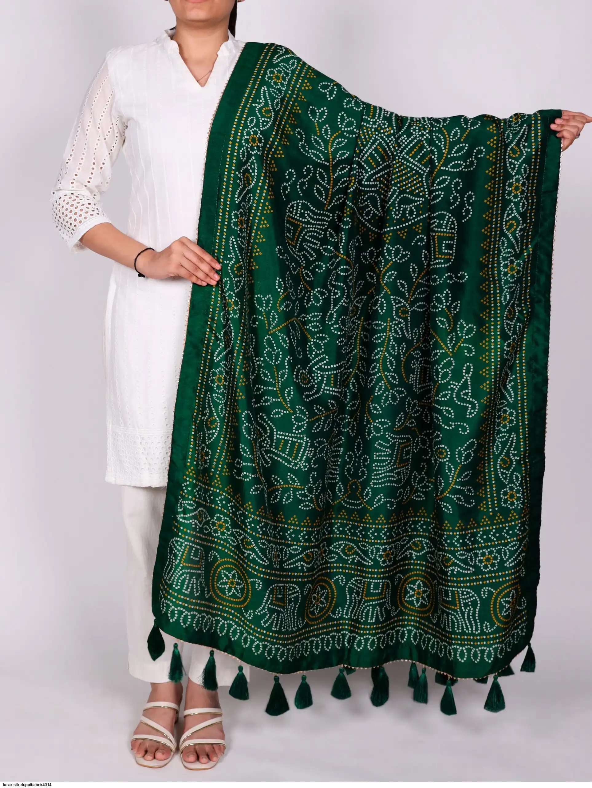 TASAR SILK DUPATTA NNK4014 7
