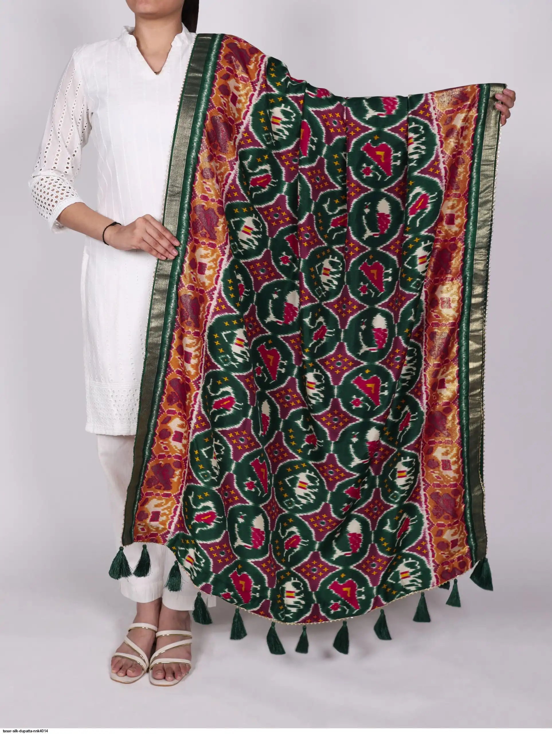 TASAR SILK DUPATTA NNK4014 9