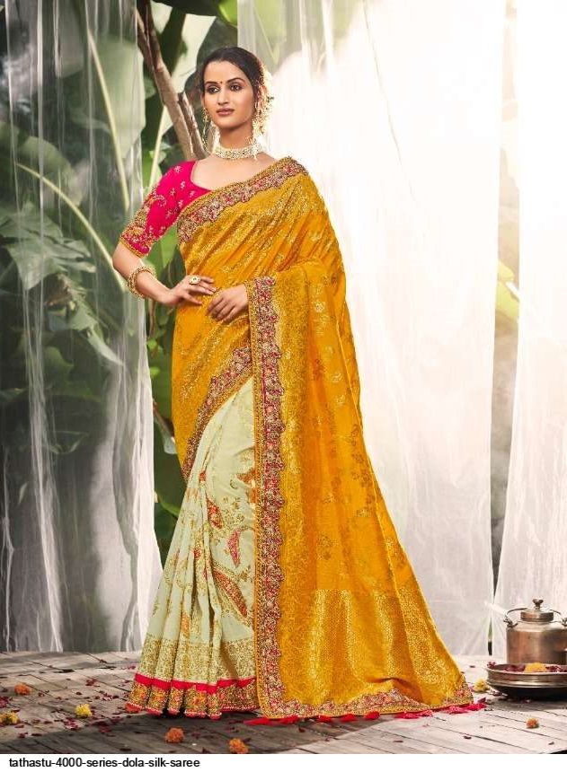 TATHASTU 4000 SERIES DOLA SILK SAREE