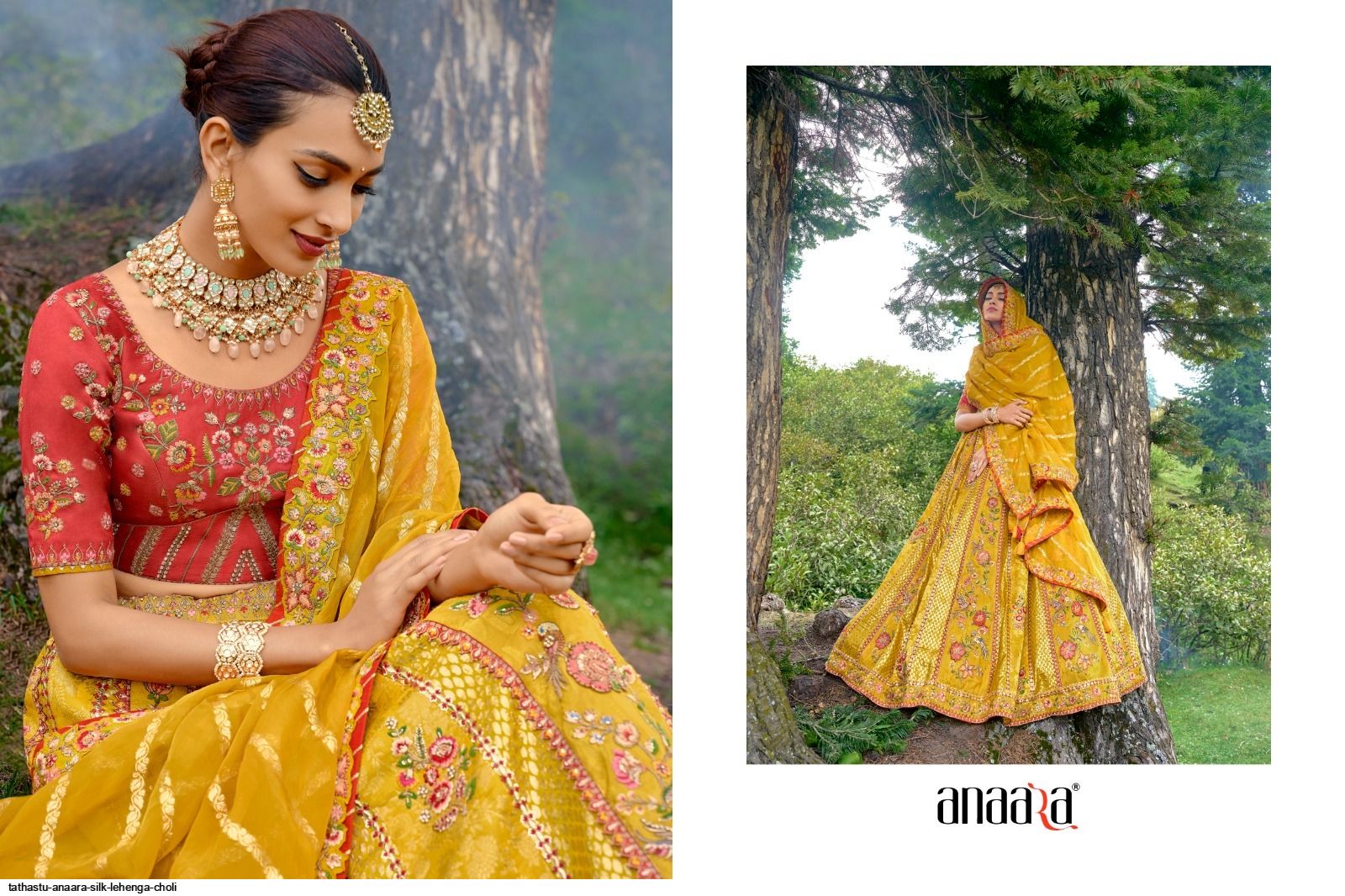 Anaara Banarasi Silk Wholesale Lehenga Cholis 12 Pieces Catalog