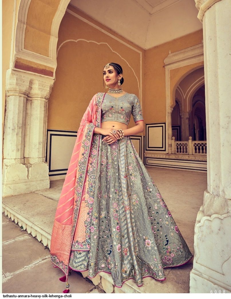 Bollywood Designer Women's Silk Semi Stitched Lehenga Choli ( NAIRA-MAROON-NEW-B-LEHENGA_Maroon_Free  Size)
