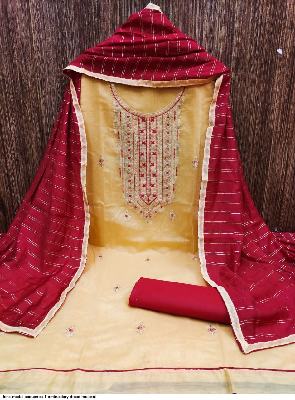 TCNX Modal Sequence 1 EMBROIDERY DRESS MATERIAL